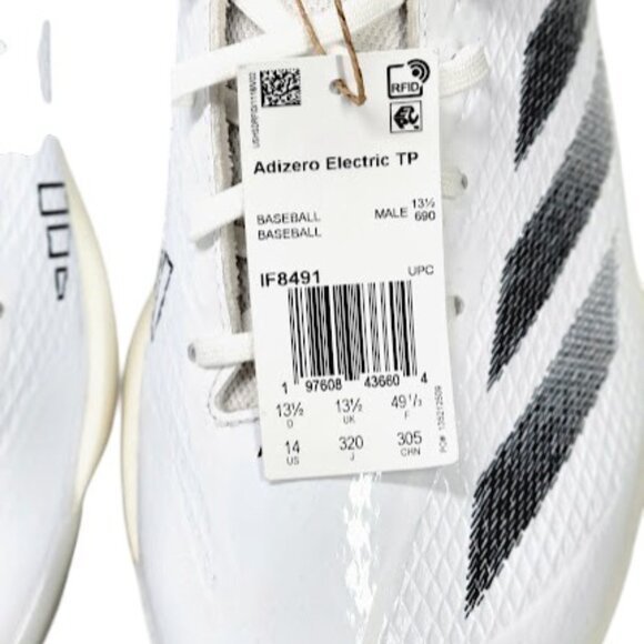 ADIDAS Adizero Electric TPU Baseball Cleats White Size 14 Men\'s New IF8491 main image 6
